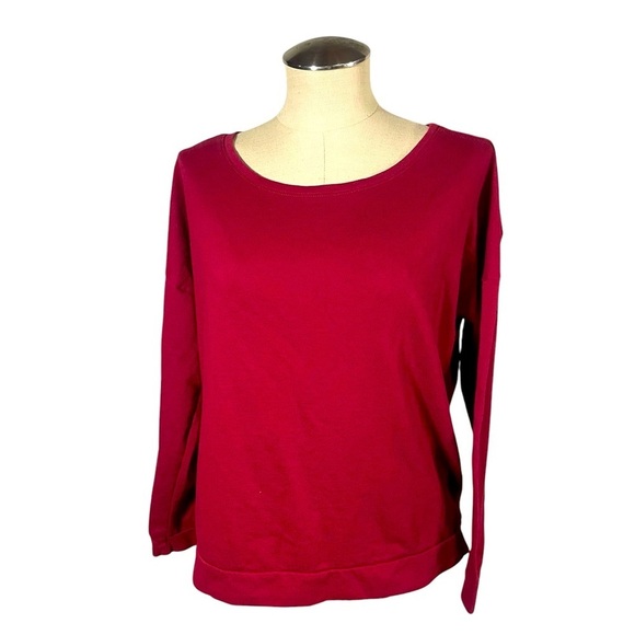 Women's Next Level Apparel Maroon Sweatshirt Size XL - Picture 1 of 6